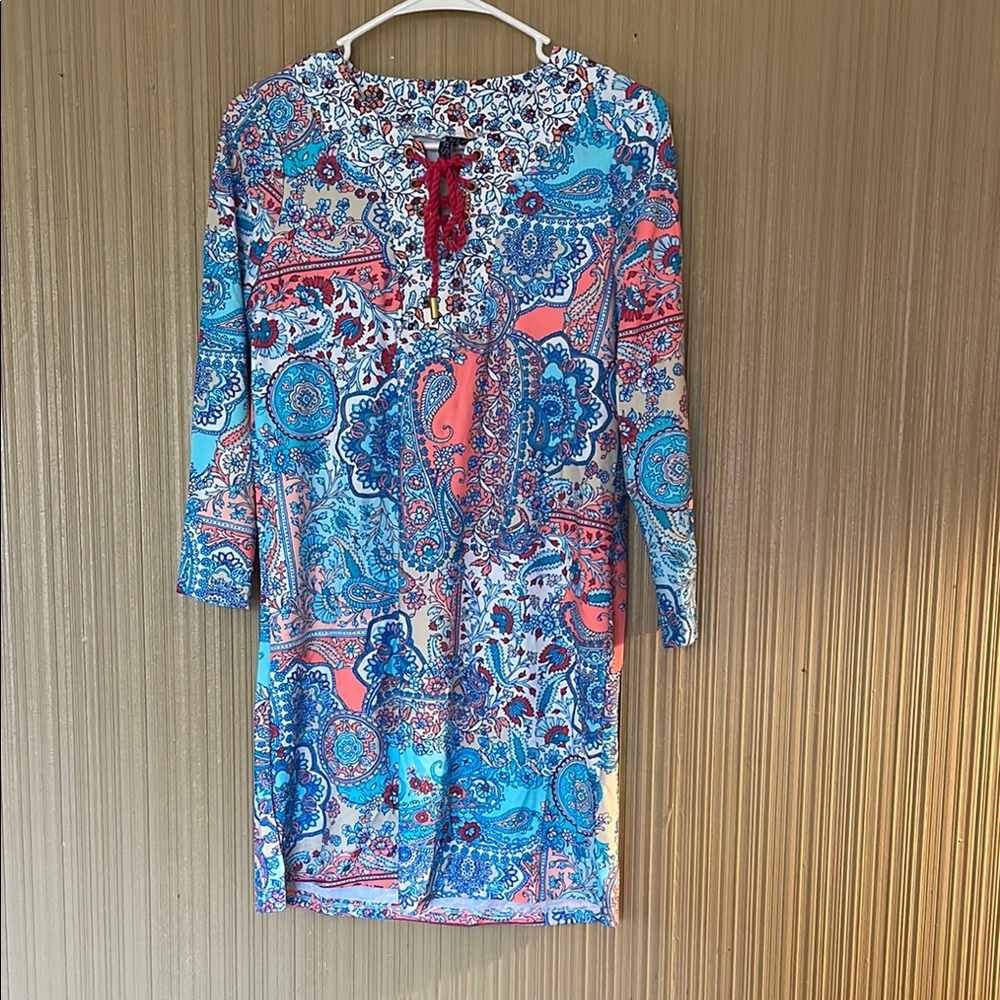 Colorful Paisley Print Dress